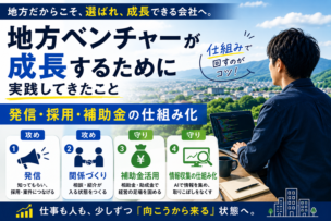 地方ベンチャーが成長するために実践してきたこと|発信・採用・補助金の仕組み化