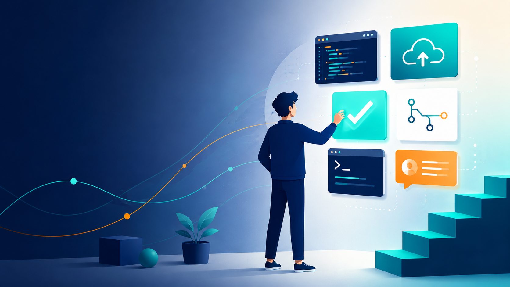 プログラミングスクールは目的ではなく、採用される人になるための道具（ツール）であることを表すイラスト
