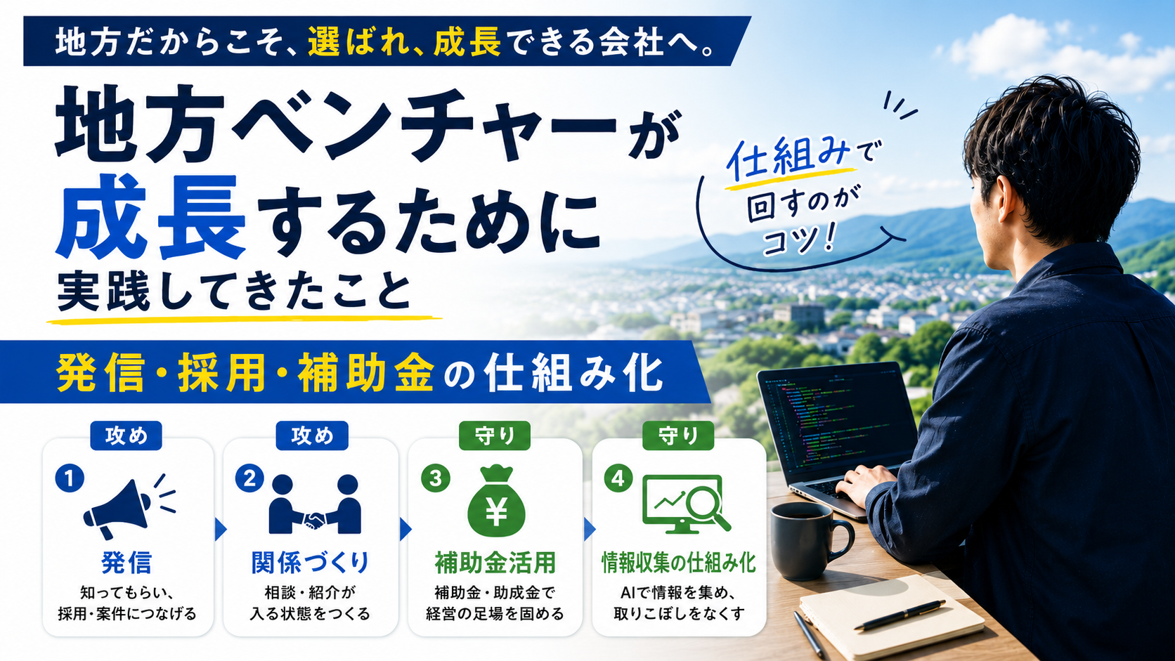 地方ベンチャーが成長するために実践してきたこと｜発信・採用・補助金の仕組み化